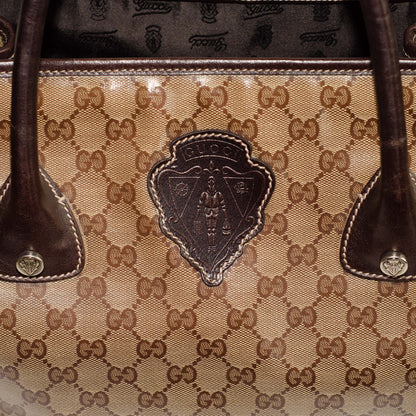 Gucci Brown GG Crystal Tote Bag